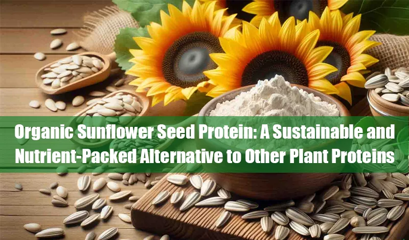 Protéine de tournesol : une alternative durable et riche en nutriments aux autres protéines 9 Organic Sunflower Seed Protein: A Sustainable and Nutrient-Packed Alternative to Other Plant Proteins