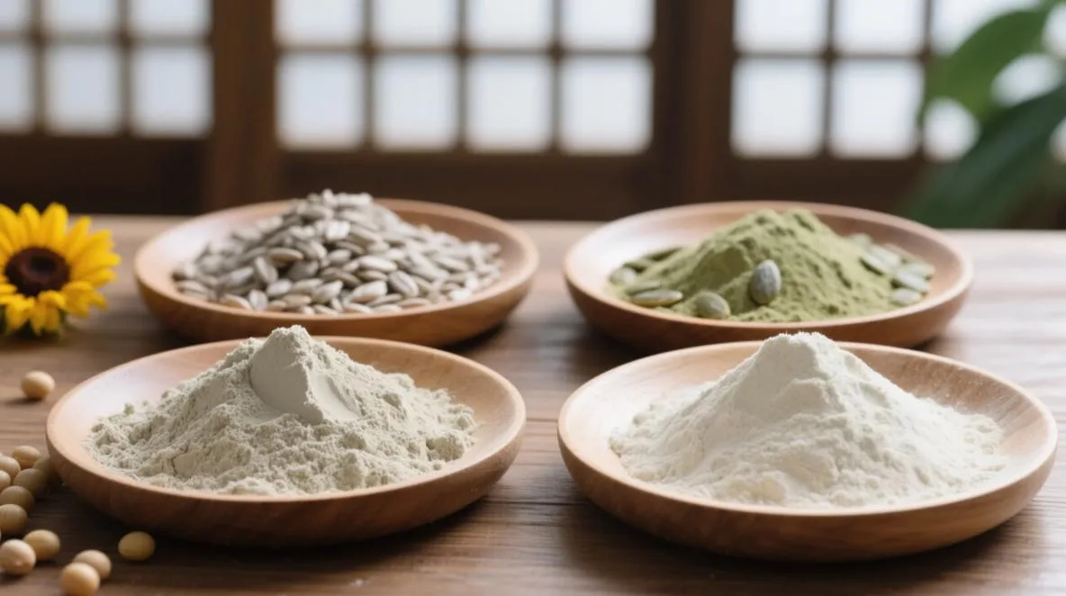 Poudre de Protéines de Graines de Chanvre Biologique : Le Champion Ultime des Protéines Végétales face au Tournesol, à la Citrouille & au Soja 2 organic hemp seed protein & other protien