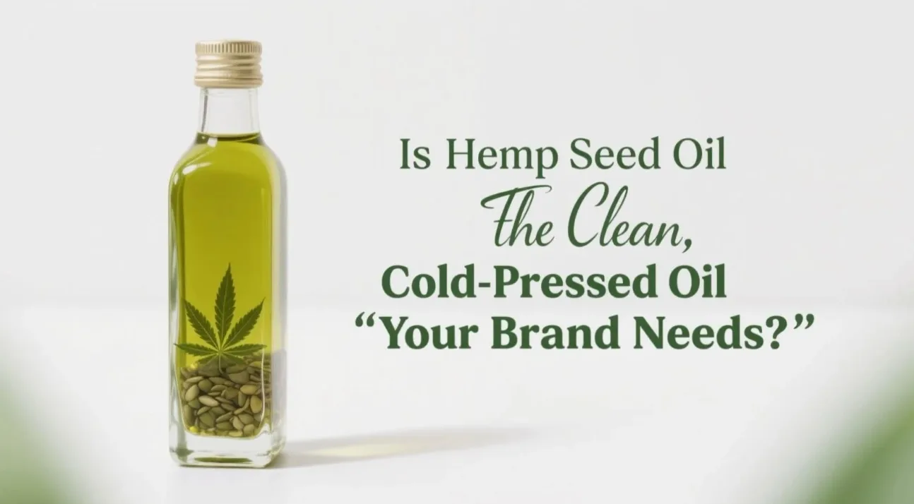 L'huile de graines de chanvre biologique est-elle la solution propre et à froid pressé que votre marque exige ? 5 Is Hemp Seed Oil the Clean, Cold-Pressed Oil Your Brand Needs?