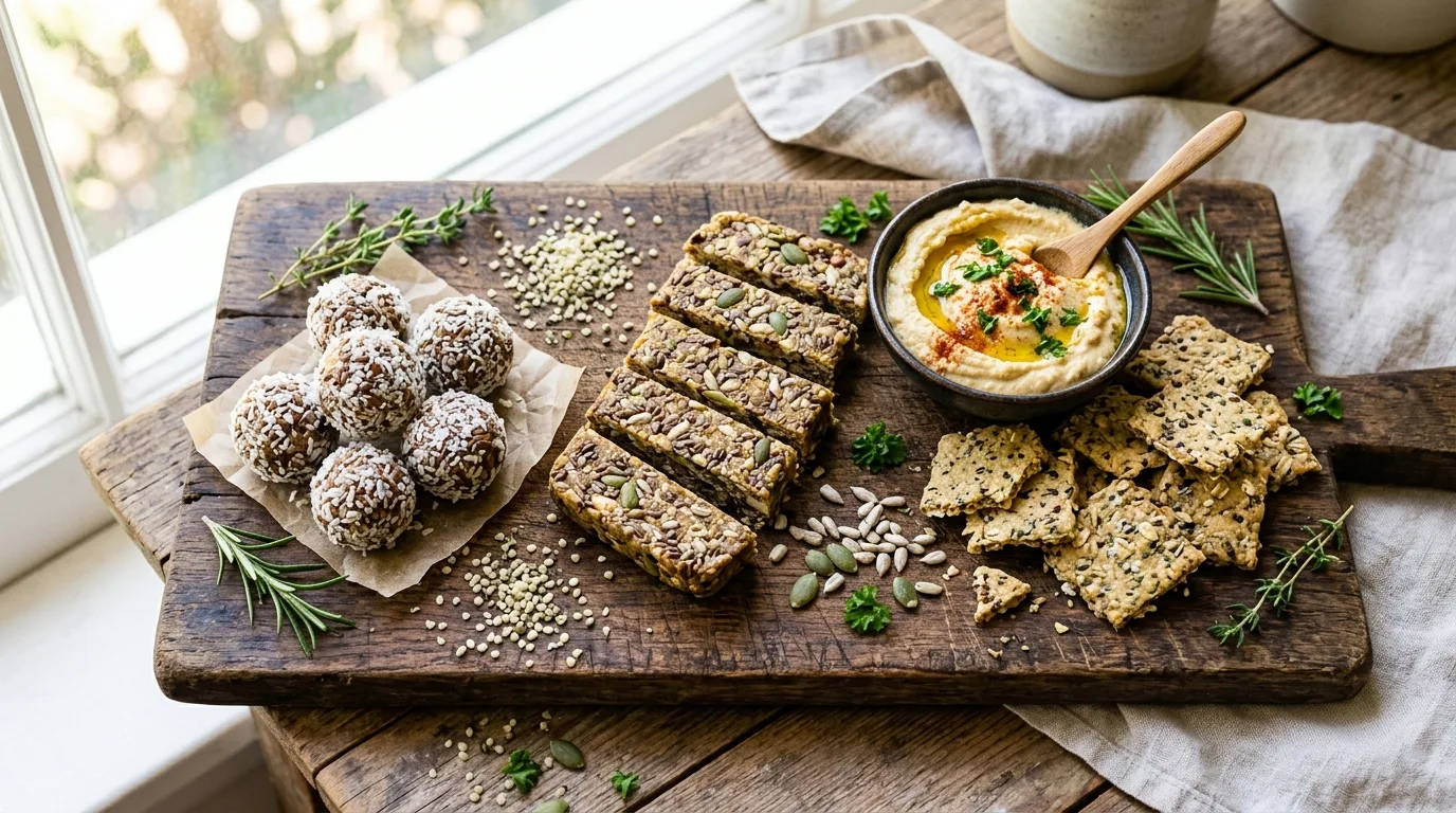 Snacks riches en protéines végétales : recettes, tendances et guide d'achat 1 High Protein Snacks with Plant Protein Recipes & Guide