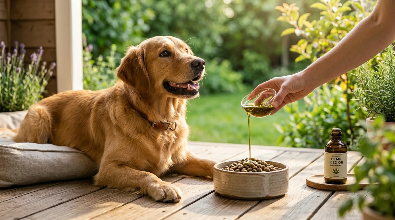 Huile de graines de chanvre pour animaux de compagnie : un guide complet sur une nutrition riche en oméga pour chiens et chats 10 Hemp Seed Oil for Pets Benefits, Dosage & Safety Guide