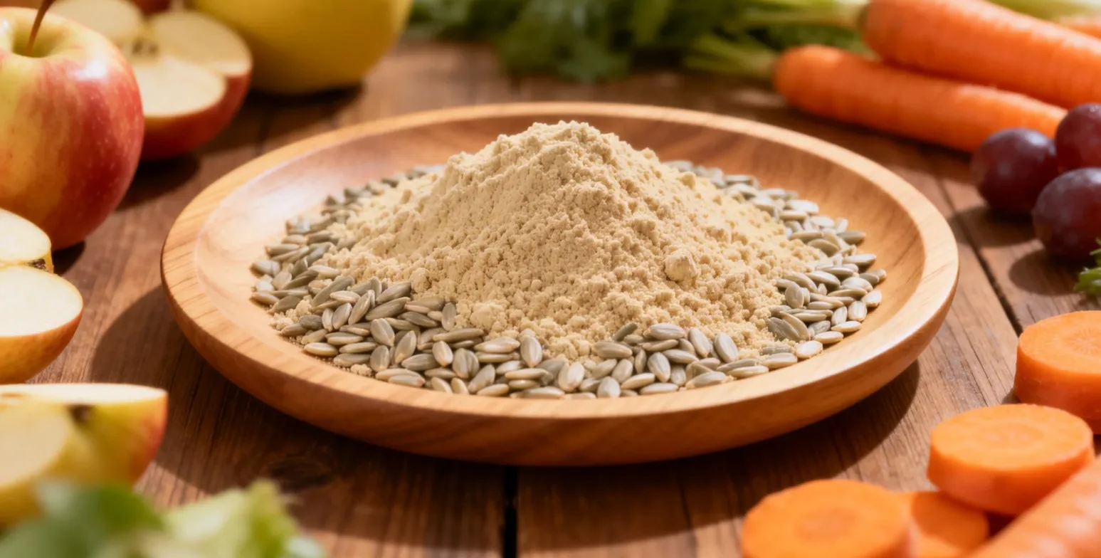 Protéine de graines de tournesol bio en poudre pour la nutrition prénatale et maternelle 5 organic sunflower seed protein powder