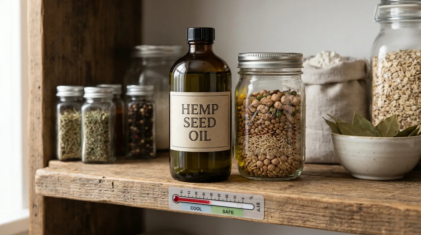 Comment conserver l'huile de graines de chanvre : durée de conservation, température & bonnes pratiques 11 How to Store Hemp Seed Oil Shelf Life, Temperature & Best Practices