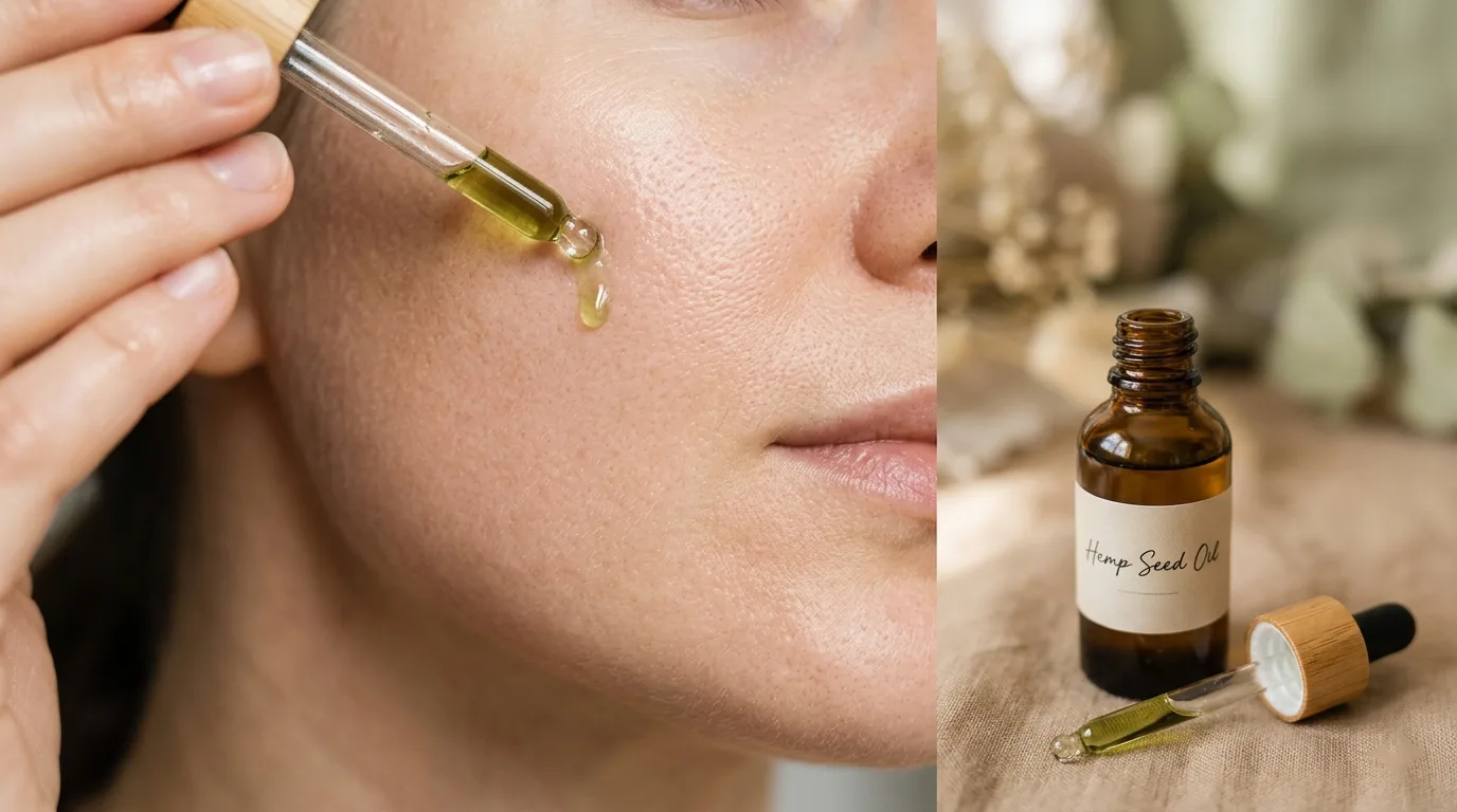 Huile de graines de chanvre pour les rides, les taches brunes & les soins de nuit 12 Hemp Seed Oil for Wrinkles, Dark Spots & Overnight Skin Care